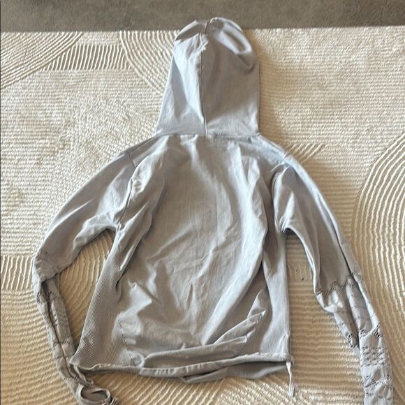 FP Movement by Free People Gray Fitted Crop Hoodie - Picture 6 of 8